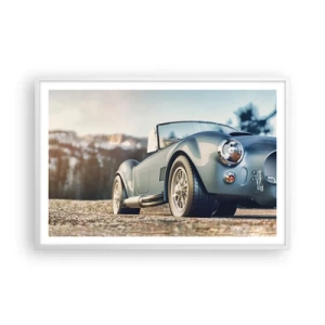 Plakat i hvid ramme - Fordi stil betyder noget - 91x61 cm