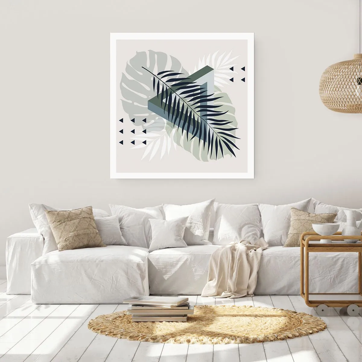 Plakat - Natur og geometri - to ordener? - 40x40 cm