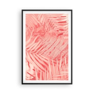 Plakat i sort ramme - Lyserødt koncept - 61x91 cm