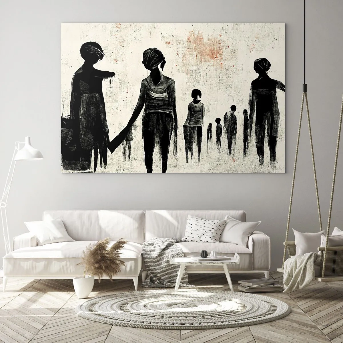 Billede på glas - Mod ensomhed - 100x70 cm