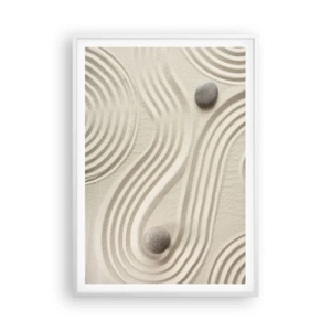 Plakat i hvid ramme - Et strejf af varme - 70x100 cm