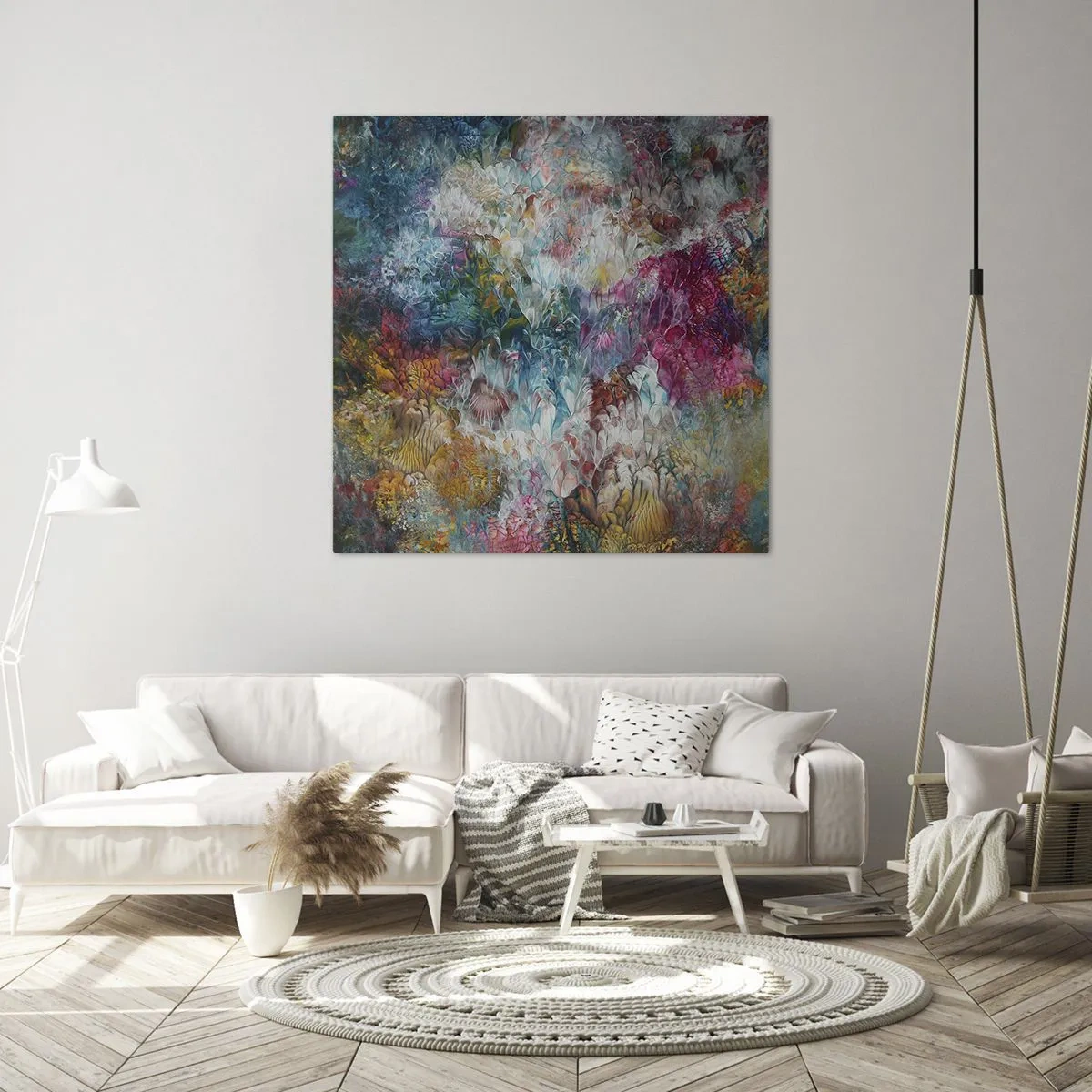 Lærredstryk - Billede på lærred - I fuldt flor - 30x30 cm