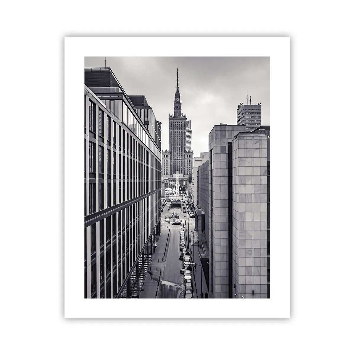 Plakat - Warszawa dalen - 40x50 cm