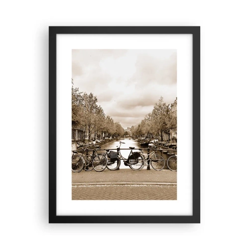 Plakat i sort ramme - Hollandsk atmosfære - 30x40 cm