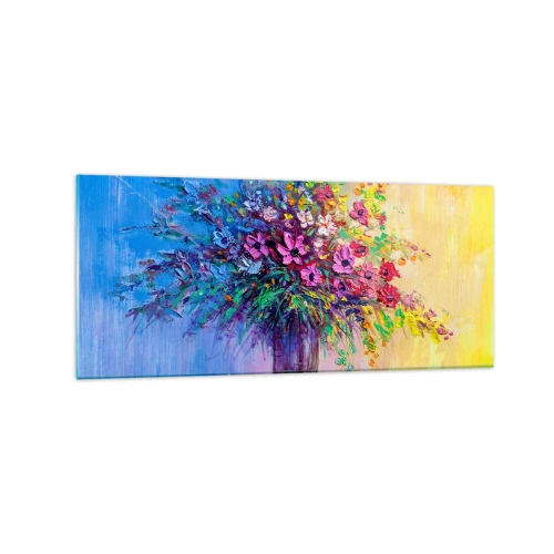 Billede på glas - Gave fra en sommereng - 120x50 cm