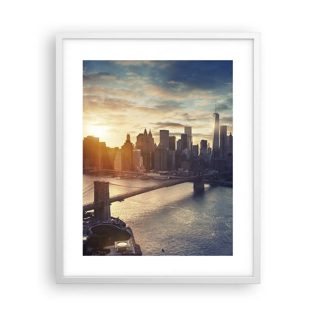 Plakat i hvid ramme - Et monument til vestlig kultur - 40x50 cm