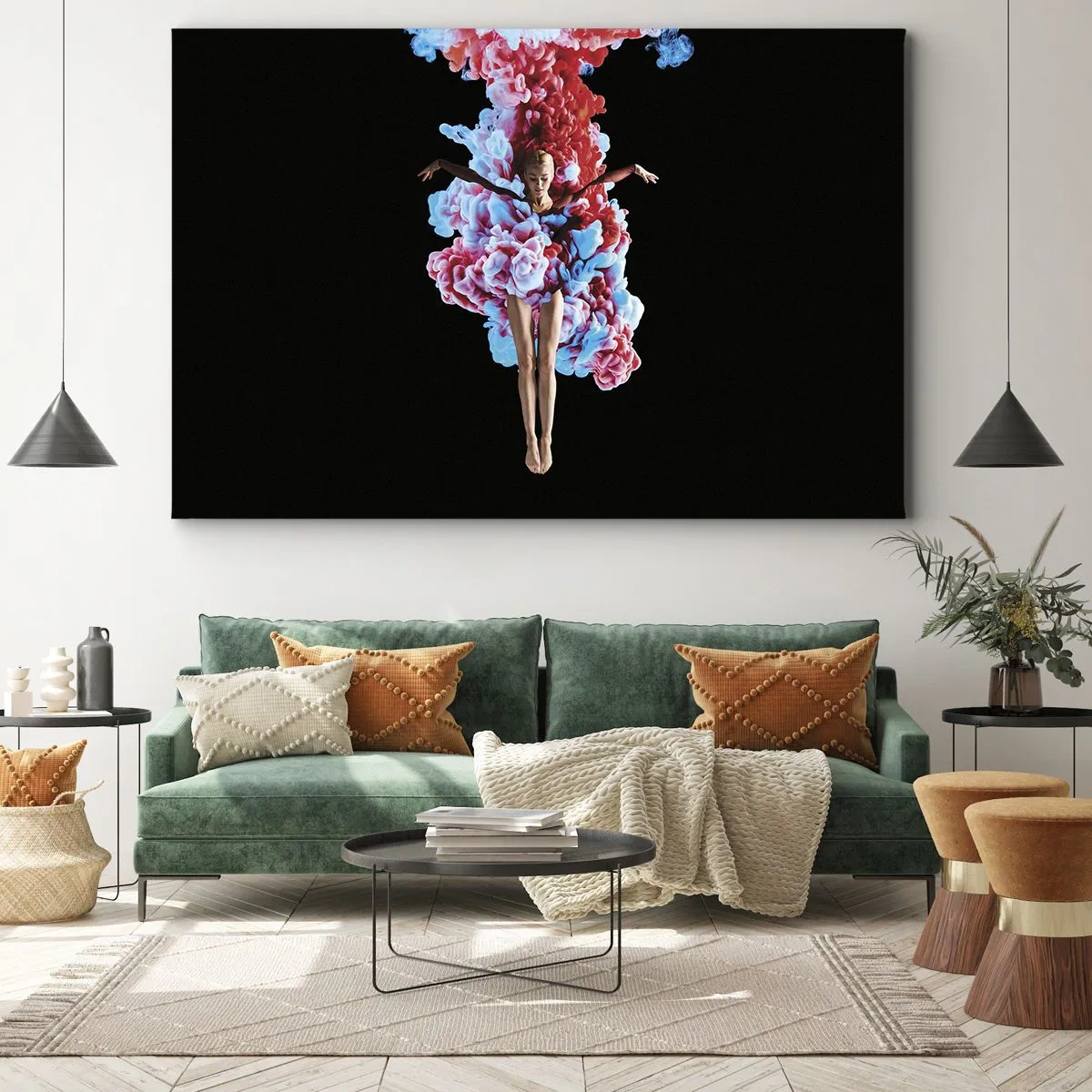 Lærredstryk - Billede på lærred - I fuld blomstring - 120x80 cm