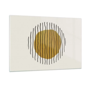 Billede på glas - Abstraktion, der skælver af varme - 120x80 cm