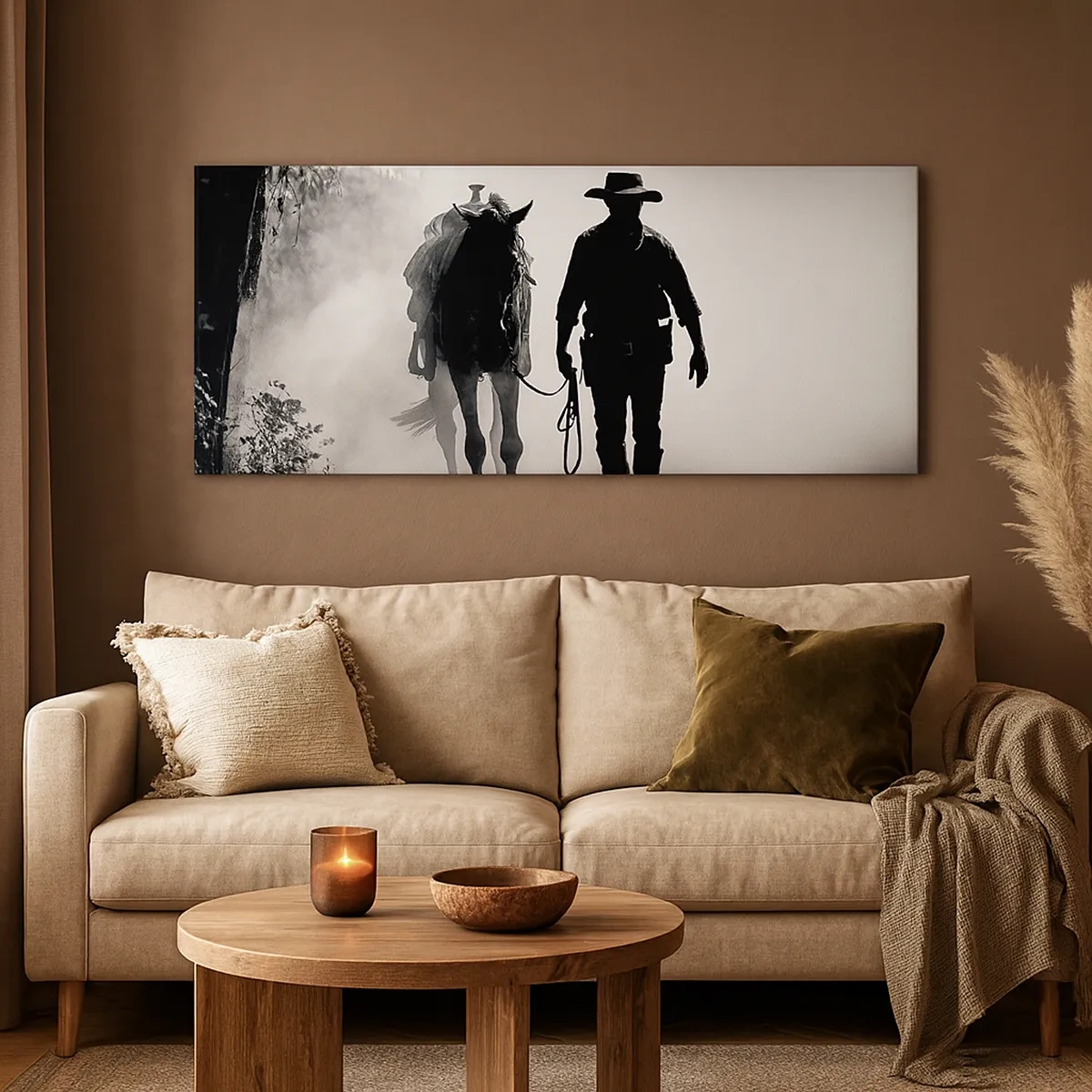 Lærredstryk - Billede på lærred - En morgen i Texas - 30x30 cm