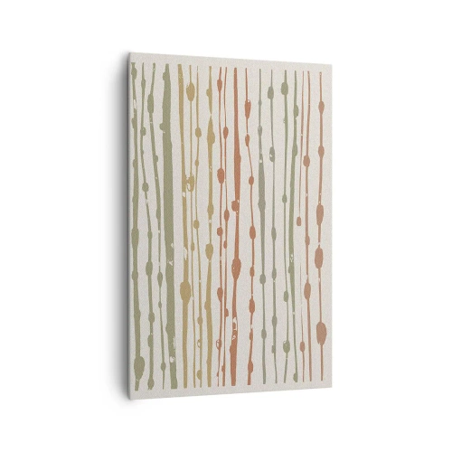 Lærredstryk - Billede på lærred - Musikalsk farvenotation - 80x120 cm