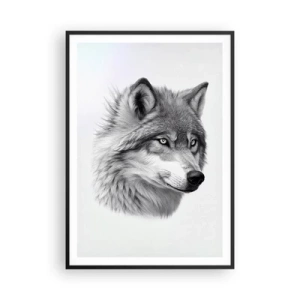 Plakat i sort ramme - Alpha - uden tvivl - 70x100 cm