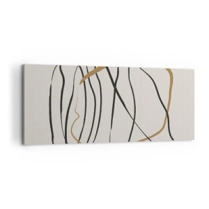 Lærredstryk - Billede på lærred - Komposition - dans i besiddelse - 100x40 cm