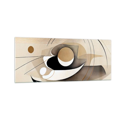 Billede på glas - Komposition: essensen af ting - 100x40 cm