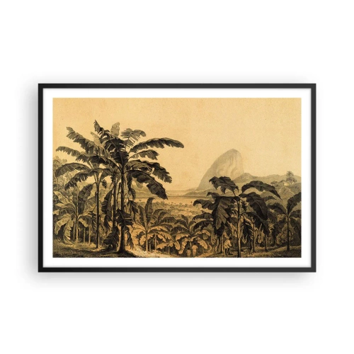 Plakat i sort ramme - I en kolonial atmosfære - 91x61 cm