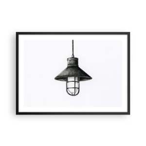 Plakat i sort ramme - Som for mange år siden... - 70x50 cm