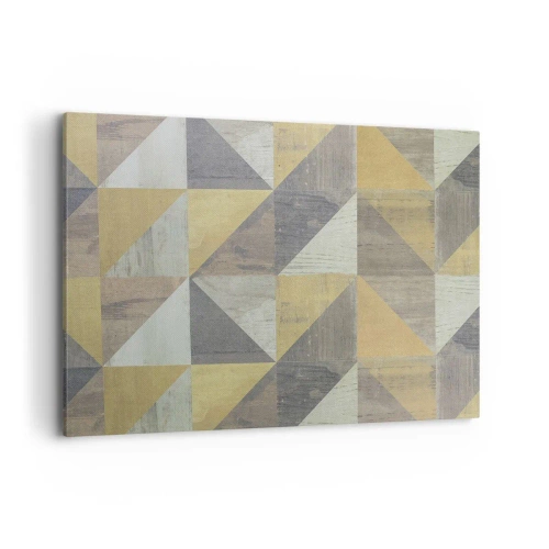 Lærredstryk - Billede på lærred - Ved trekantens vinkel - 100x70 cm