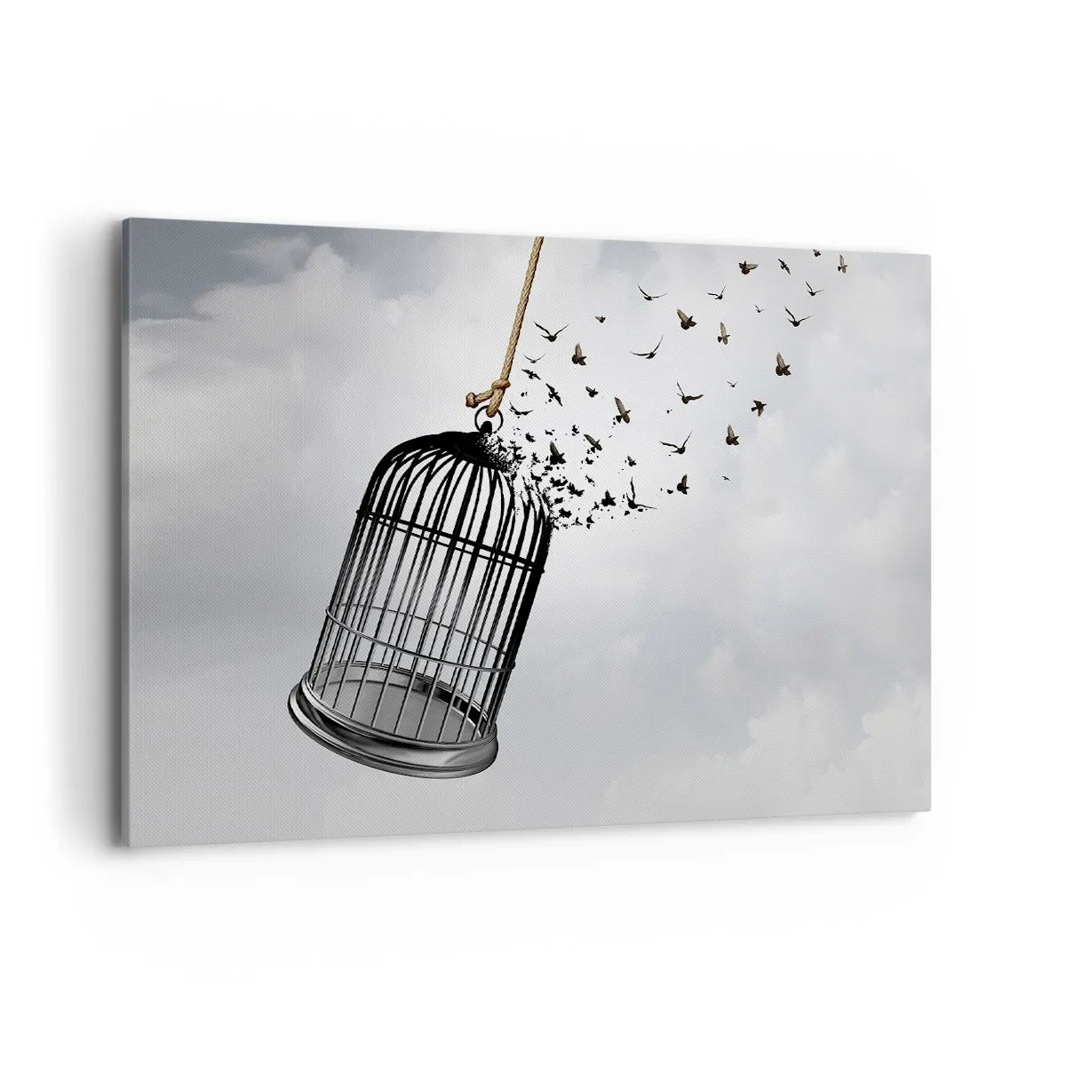 Lærredstryk - Billede på lærred - Tro...håb...frihed! - 100x70 cm