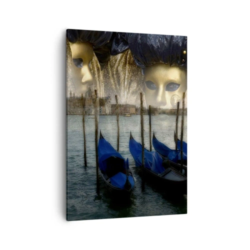 Lærredstryk - Billede på lærred - Tid til at starte karneval - 50x70 cm