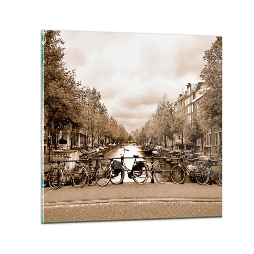 Billede på glas - Hollandsk atmosfære - 30x30 cm