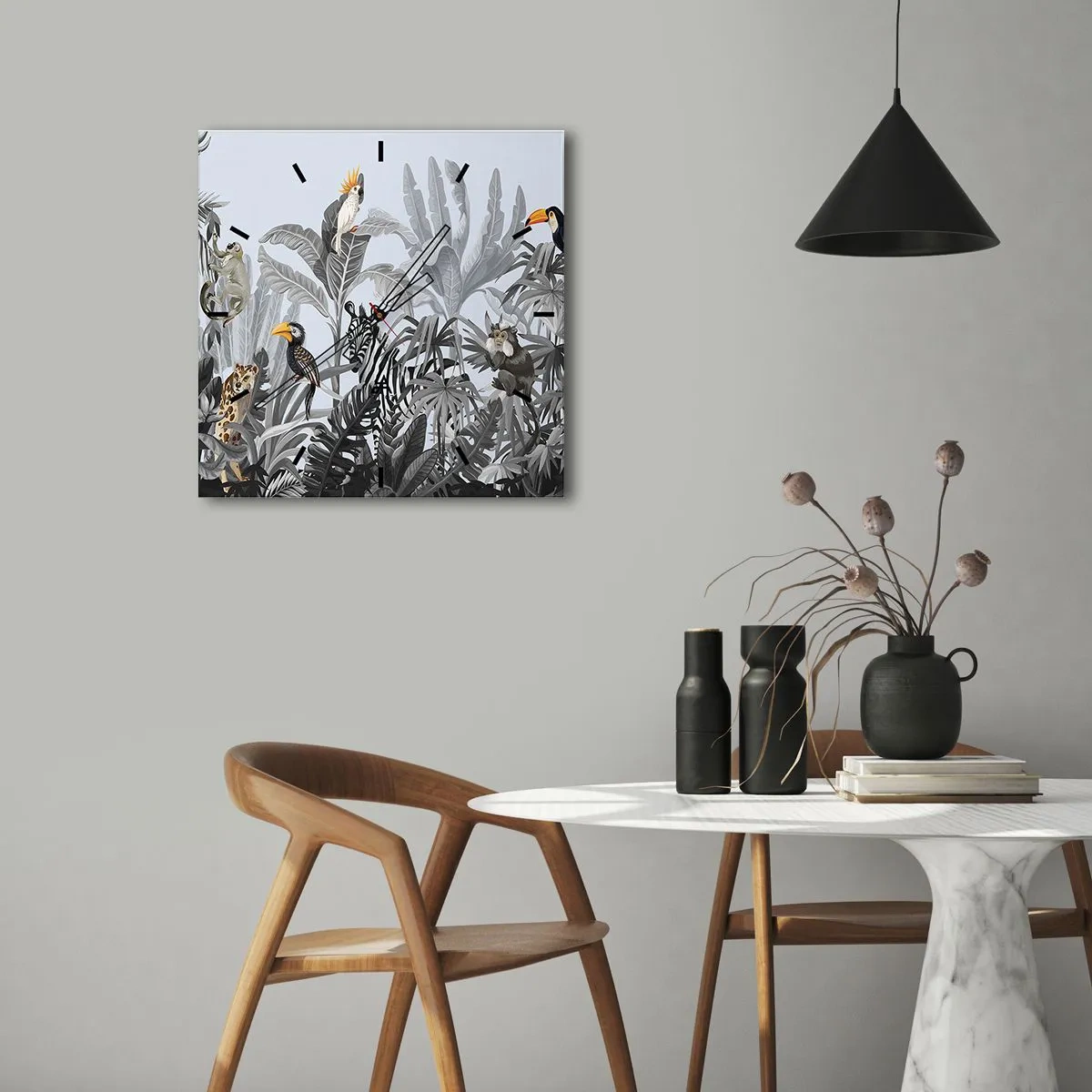 Vægur, Uret - En afrikansk fabel - 30x30 cm