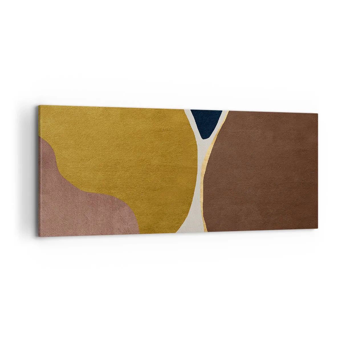 Lærredstryk - Billede på lærred - Abstraktion - et sted i rummet - 120x50 cm