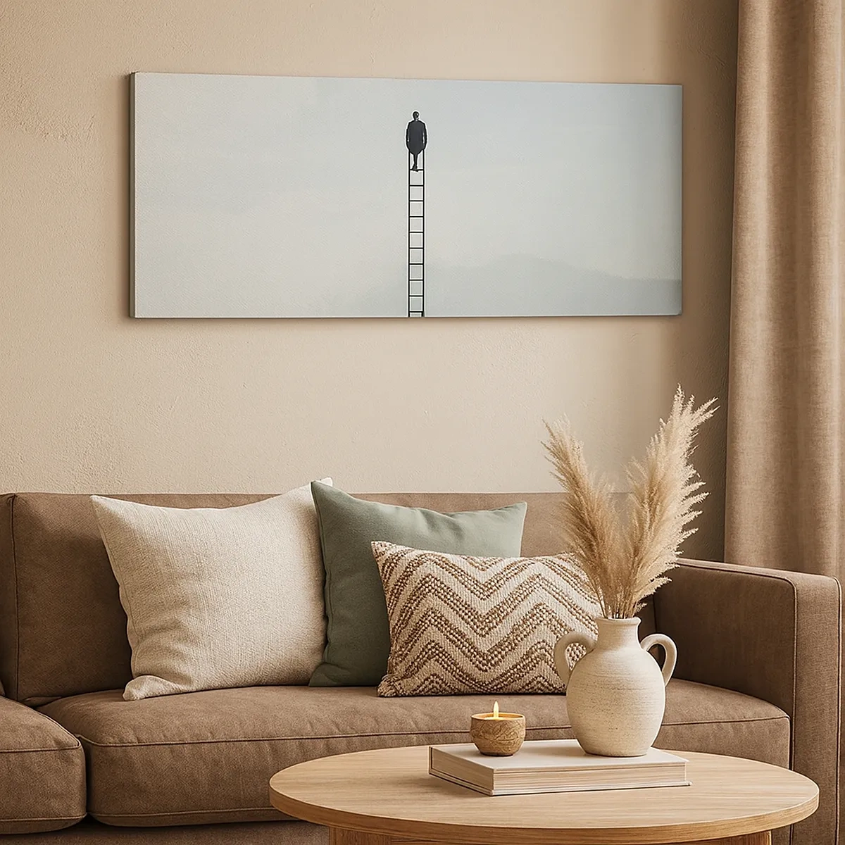 Lærredstryk - Billede på lærred - Stig yderligere - 30x30 cm