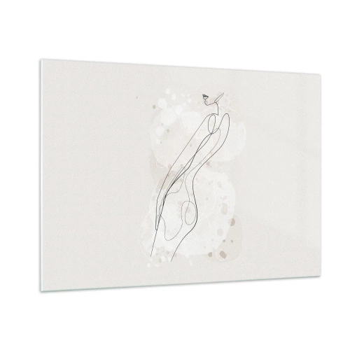 Billede på glas - At forvilde sig med blikket - 100x70 cm