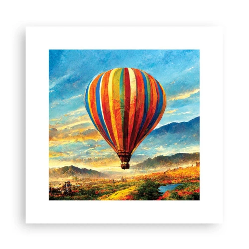 Plakat - I stilhed kan du se mere - 30x30 cm