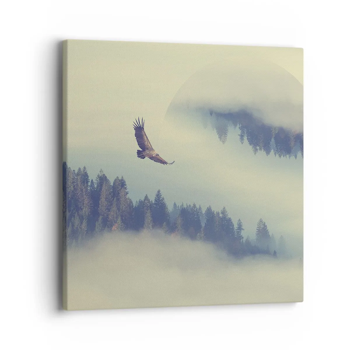 Lærredstryk - Billede på lærred - Jeg så en ørnes skygge - 40x40 cm