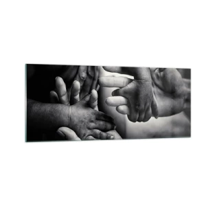 Billede på glas - At være menneske - 100x40 cm