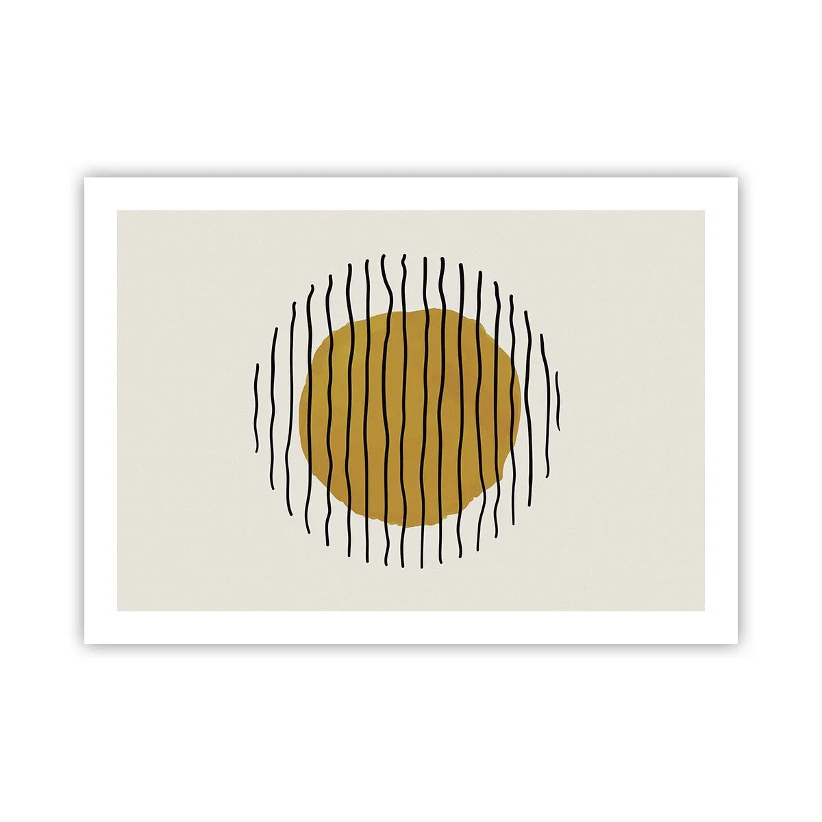Plakat - Abstraktion, der skælver af varme - 70x50 cm