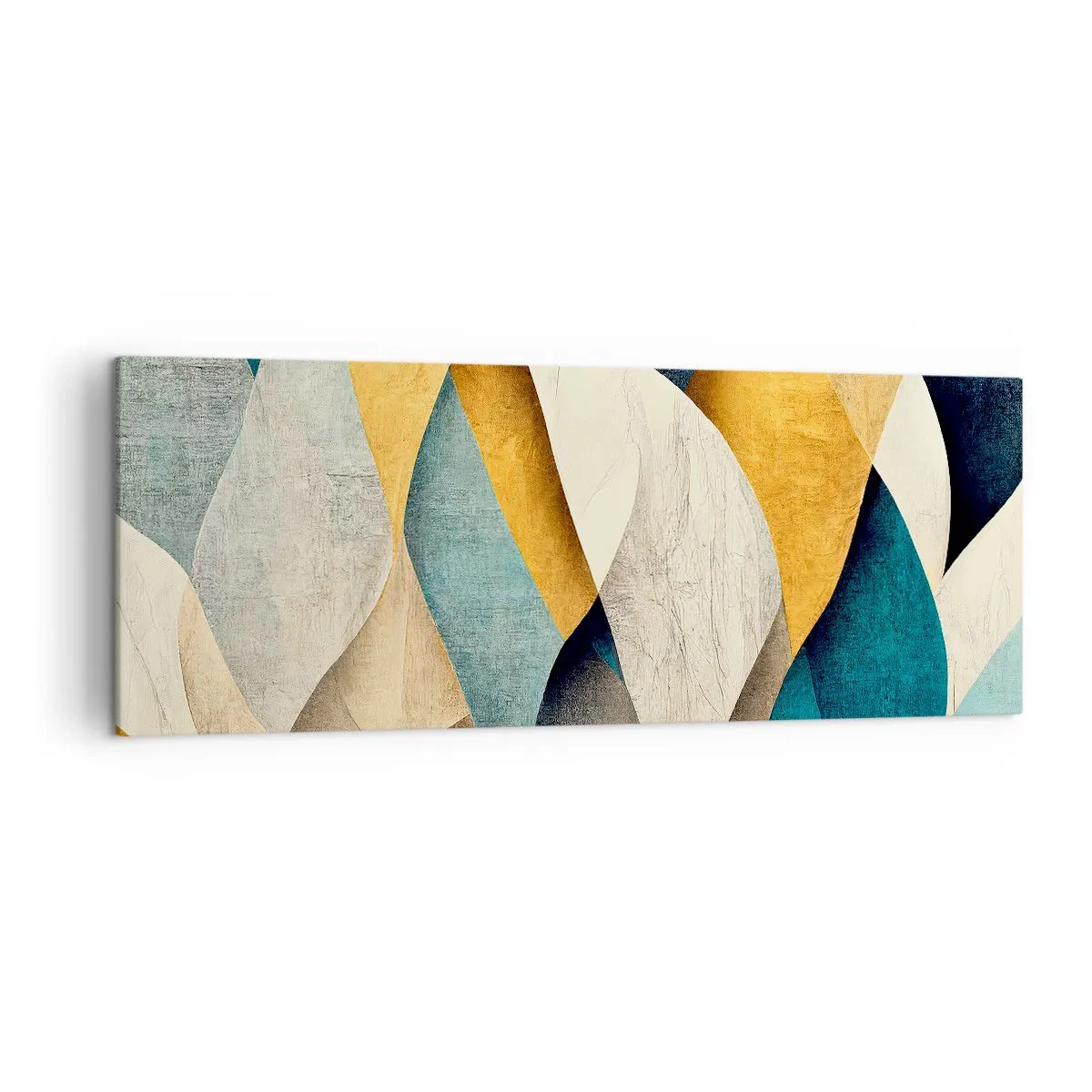 Lærredstryk - Billede på lærred - Rytme og bølger - 140x50 cm