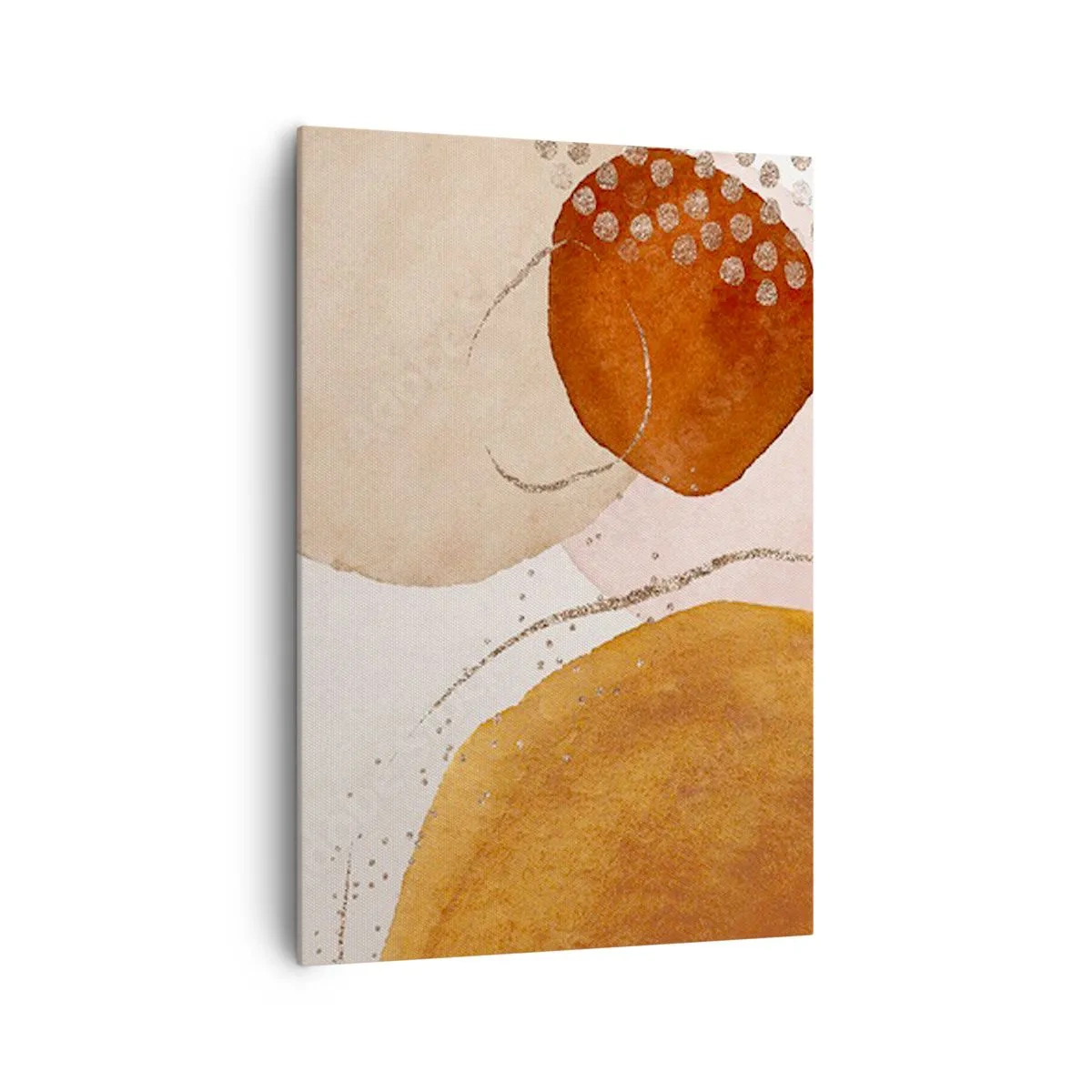 Lærredstryk - Billede på lærred - Rundhed og bevægelse - 70x100 cm