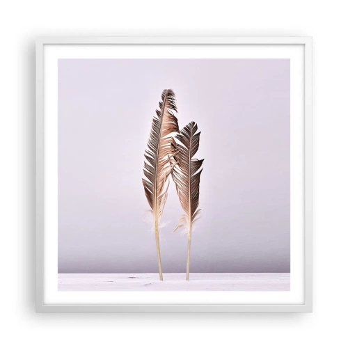 Plakat i hvid ramme - Mod intetheden - 60x60 cm