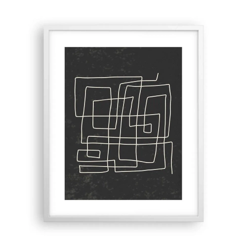 Plakat i hvid ramme - Ikke helt så enkel - 40x50 cm