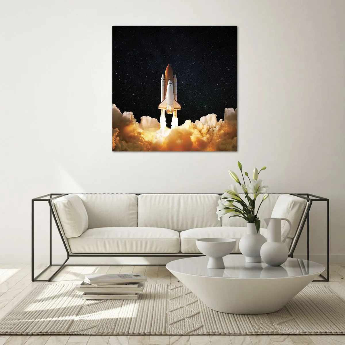 Billede på glas - Ad astra! - 50x50 cm
