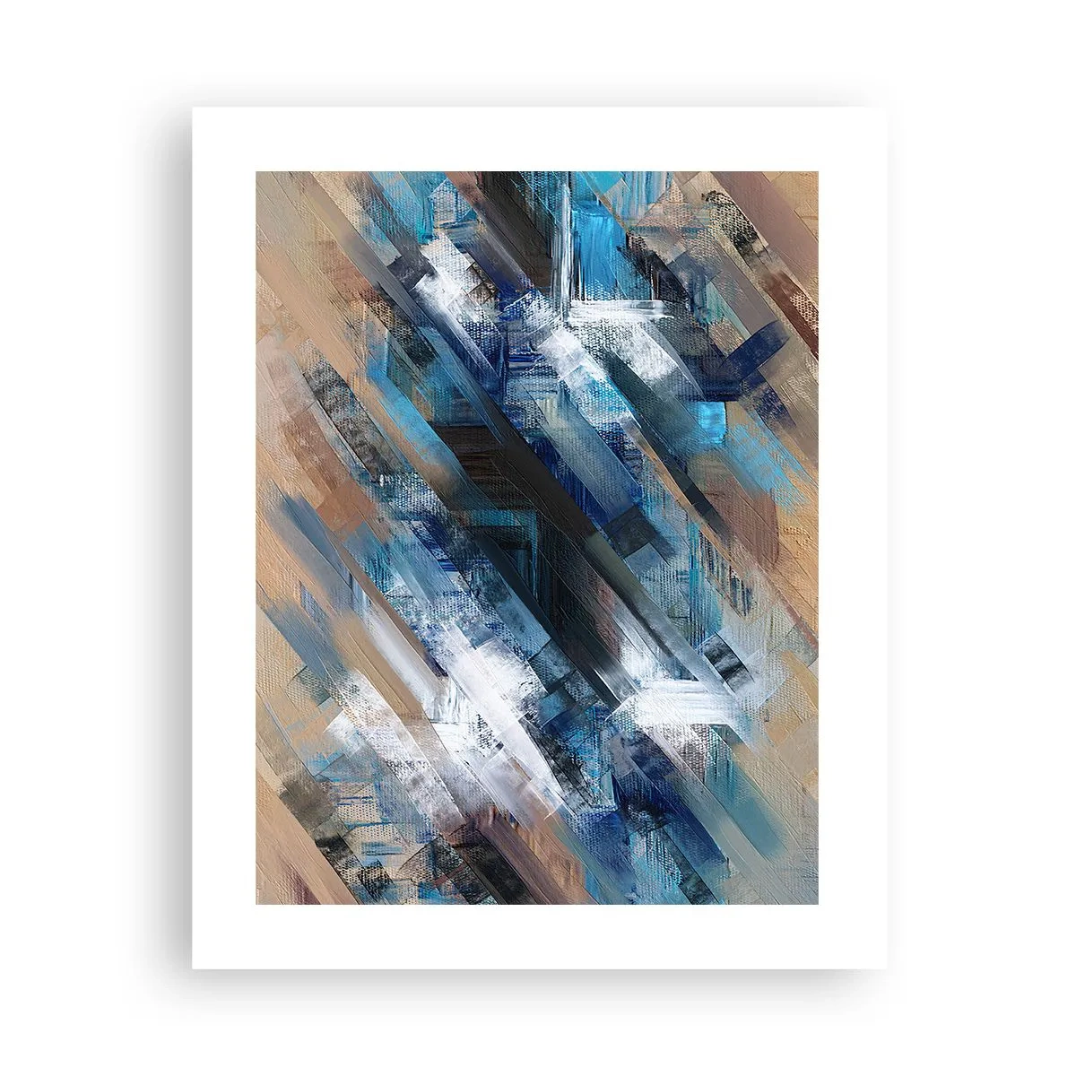 Plakat - På en blå skråning - 40x50 cm