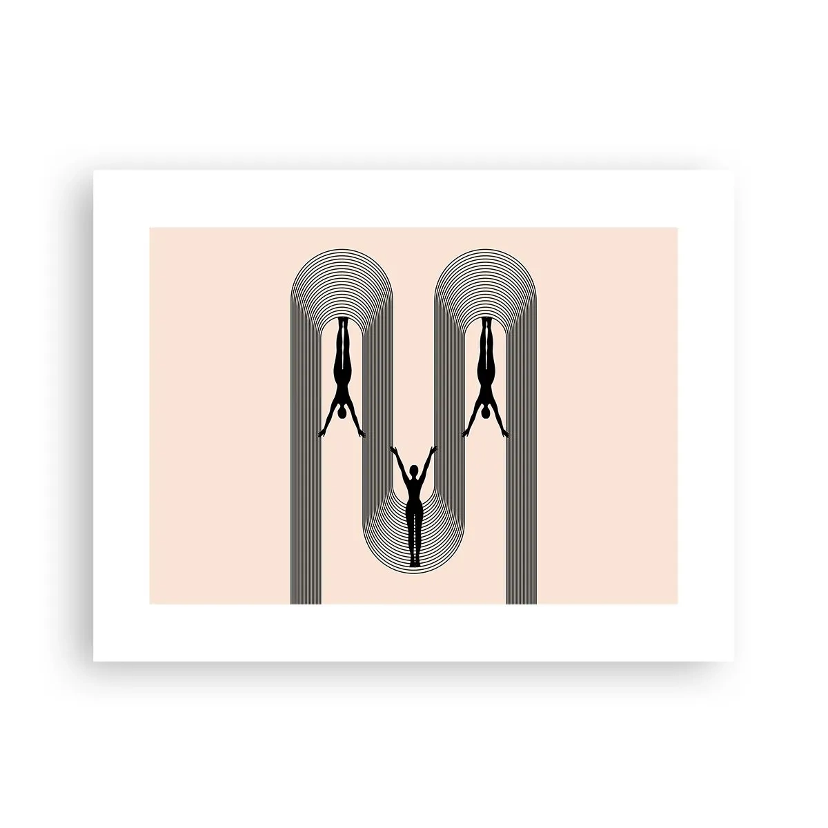 Plakat - På hovedet nedad - 40x30 cm