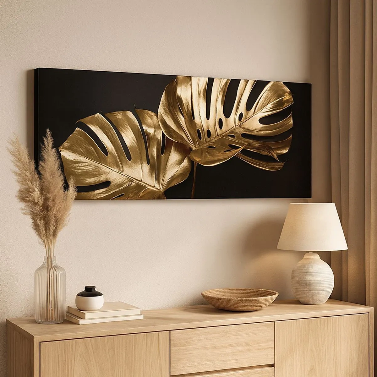 Lærredstryk - Billede på lærred - Naturens skatte - 100x40 cm