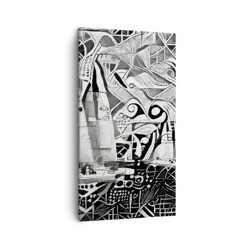 Lærredstryk - Billede på lærred - Mellem bølgerne - 45x80 cm