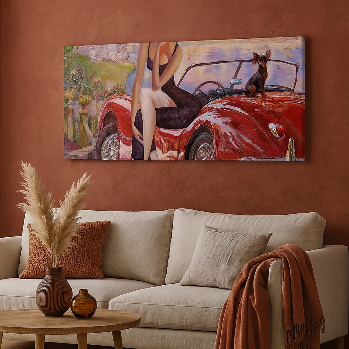 Lærredstryk - Billede på lærred - Sommer? Kun på Riviera - 30x30 cm