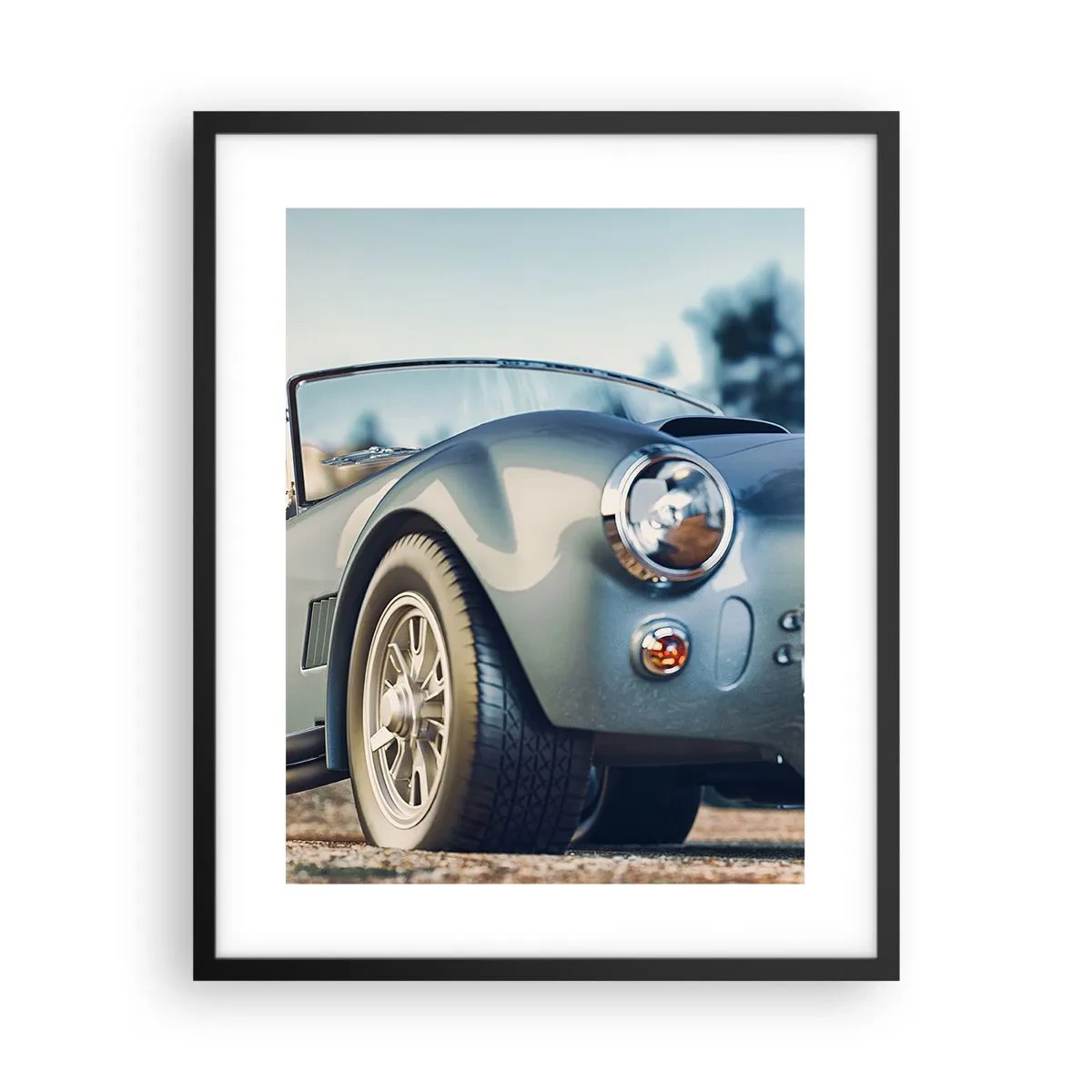 Plakat i sort ramme - Fordi stil betyder noget - 40x50 cm