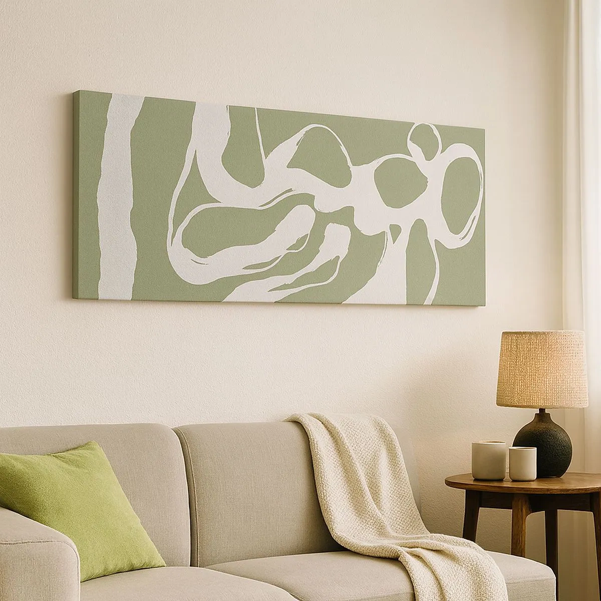 Lærredstryk - Billede på lærred - Rummets kald - 100x40 cm