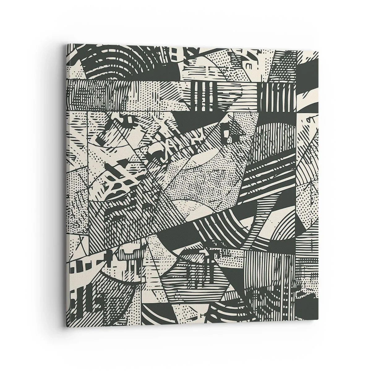 Lærredstryk - Billede på lærred - Nutidens dynamik - 70x70 cm