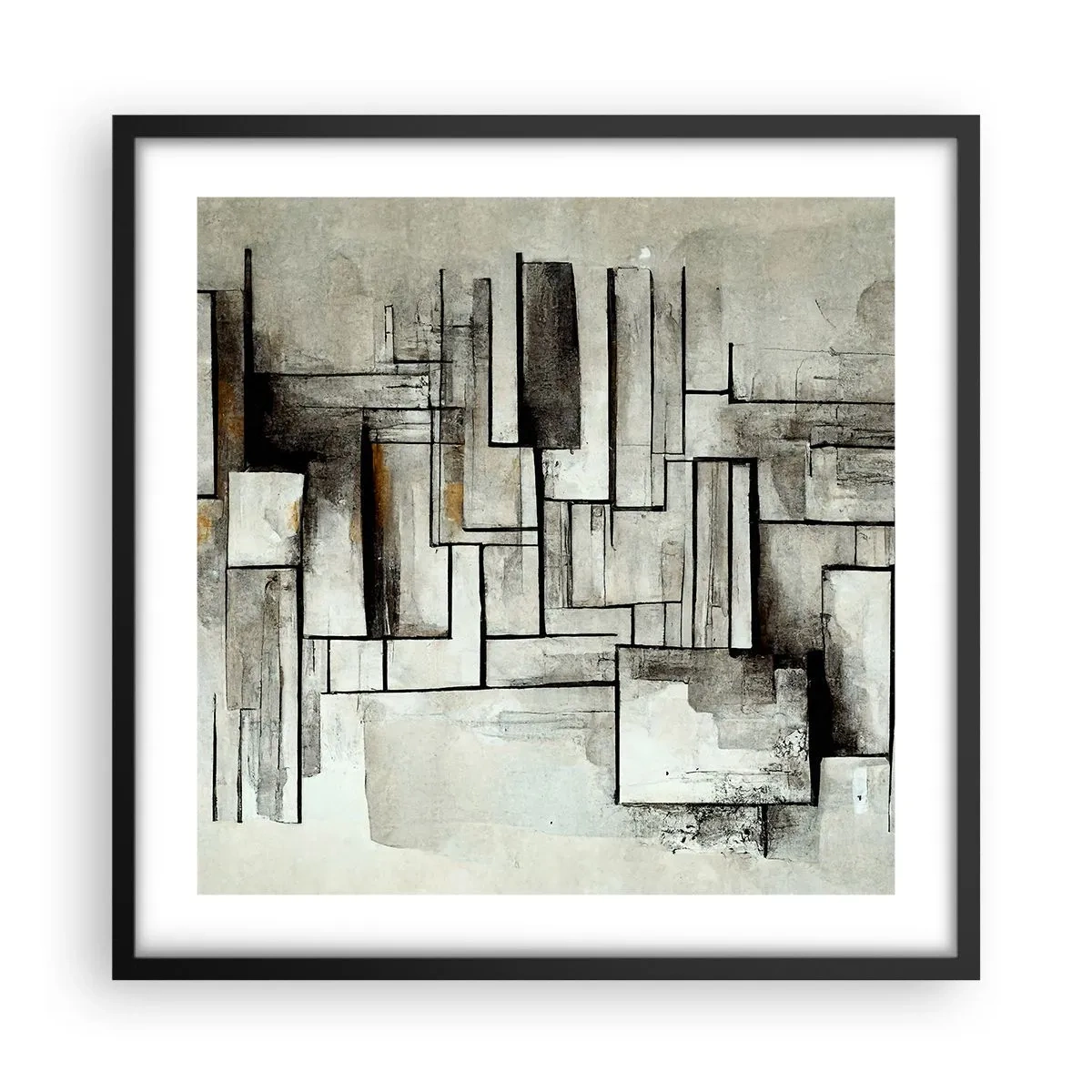 Plakat i sort ramme - Enkelthedens kraft - 50x50 cm