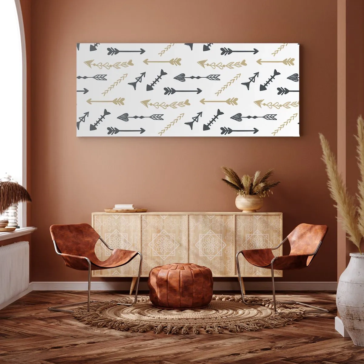 Lærredstryk - Billede på lærred - Skyttens drøm - 100x40 cm