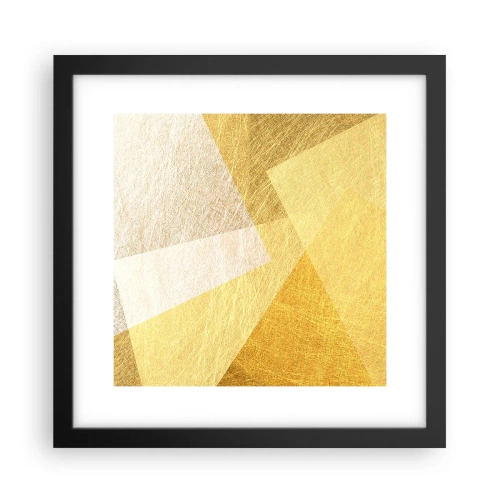 Plakat i sort ramme - Geometriens vejr - 30x30 cm