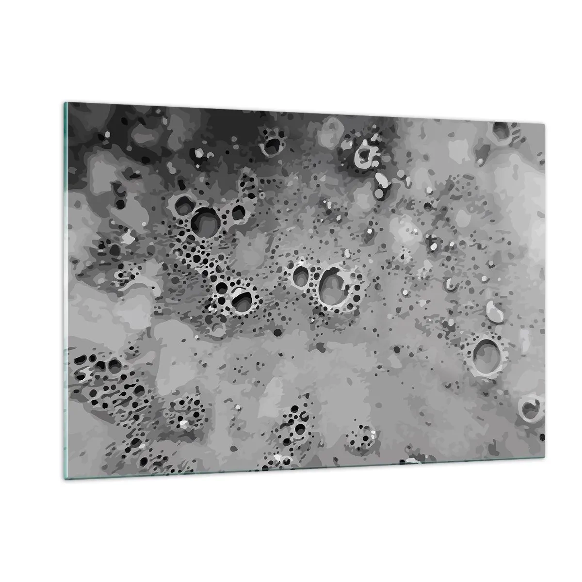 Billede på glas - Som et månelandskab - 120x80 cm