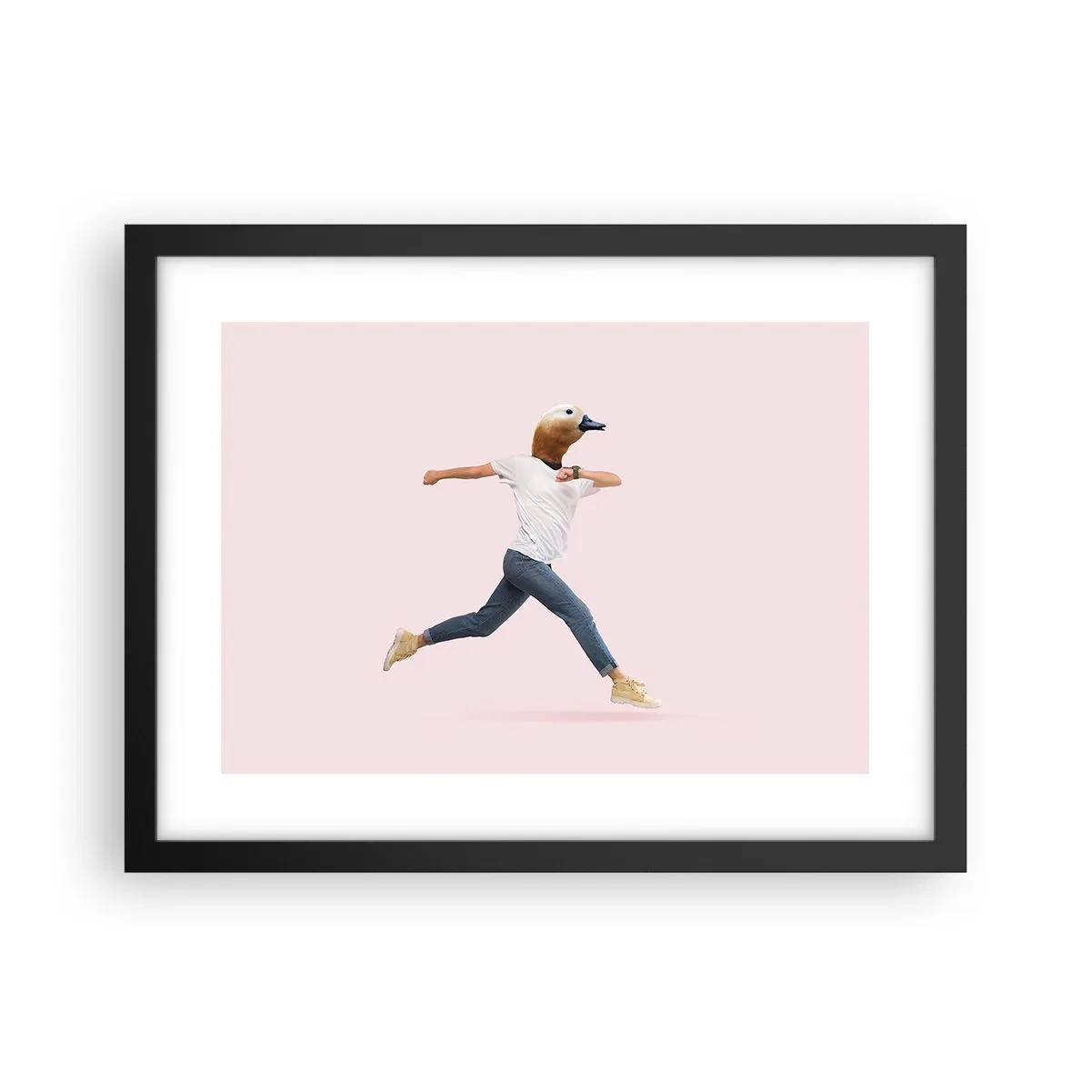 Plakat i sort ramme - En knivspids absurditet - 40x30 cm