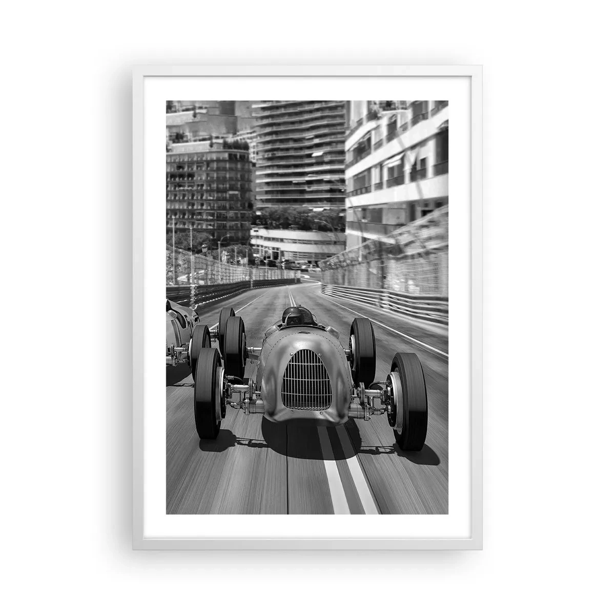 Plakat i hvid ramme - Der var engang i Monte Carlo - 50x70 cm